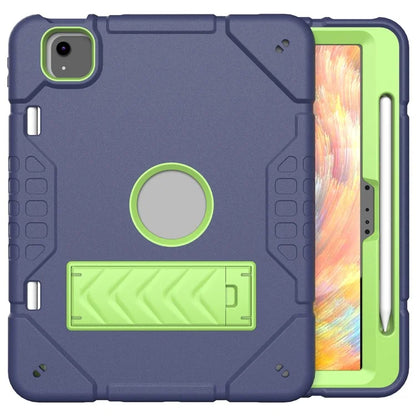 For iPad Air 11 (2024) M2 Case Rugged Kickstand PC+TPU Tablet Cover with Pen Slot