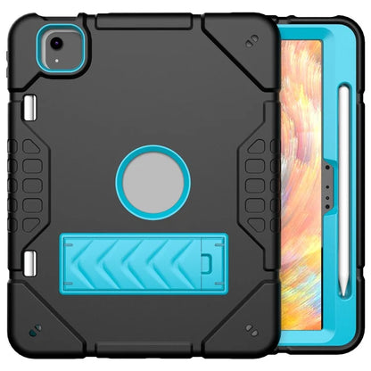 For iPad Air 11 (2024) M2 Case Rugged Kickstand PC+TPU Tablet Cover with Pen Slot