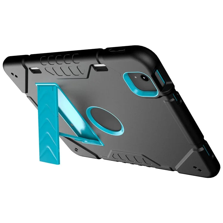 For iPad Air 11 (2024) M2 Case Rugged Kickstand PC+TPU Tablet Cover with Pen Slot