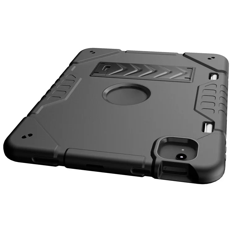 For iPad Air 11 (2024) M2 Case Rugged Kickstand PC+TPU Tablet Cover with Pen Slot