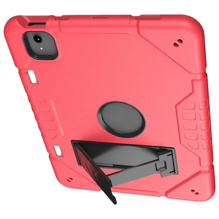 For iPad Air 11 (2024) M2 Case Rugged Kickstand PC+TPU Tablet Cover with Pen Slot
