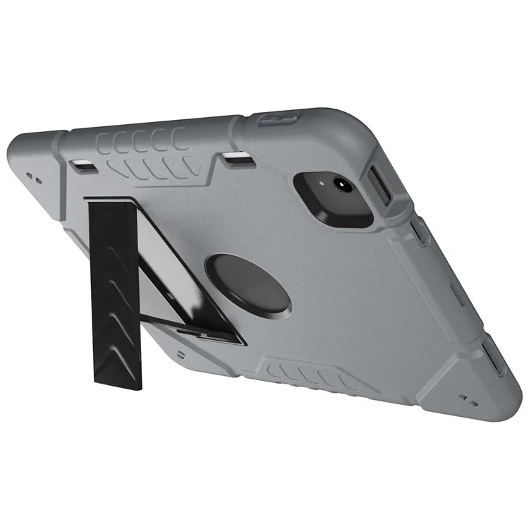 For iPad Air 11 (2024) M2 Case Rugged Kickstand PC+TPU Tablet Cover with Pen Slot