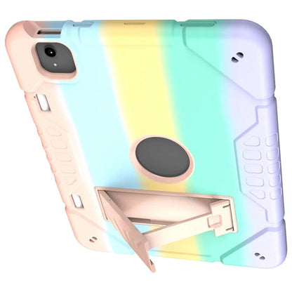 For iPad Air 11 (2024) M2 Case Rugged Kickstand PC+TPU Tablet Cover with Pen Slot