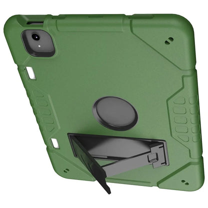 For iPad Air 11 (2024) M2 Case Rugged Kickstand PC+TPU Tablet Cover with Pen Slot