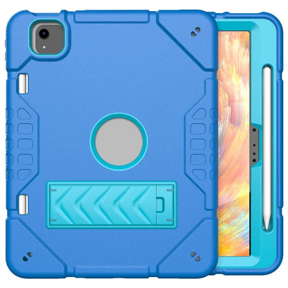 For iPad Air 11 (2024) M2 Case Rugged Kickstand PC+TPU Tablet Cover with Pen Slot