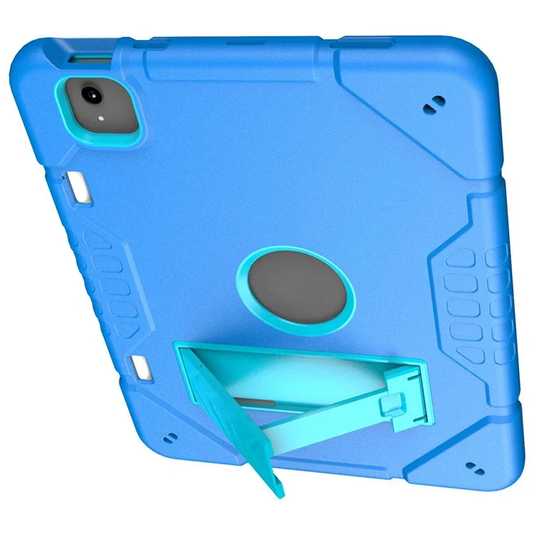 For iPad Air 11 (2024) M2 Case Rugged Kickstand PC+TPU Tablet Cover with Pen Slot