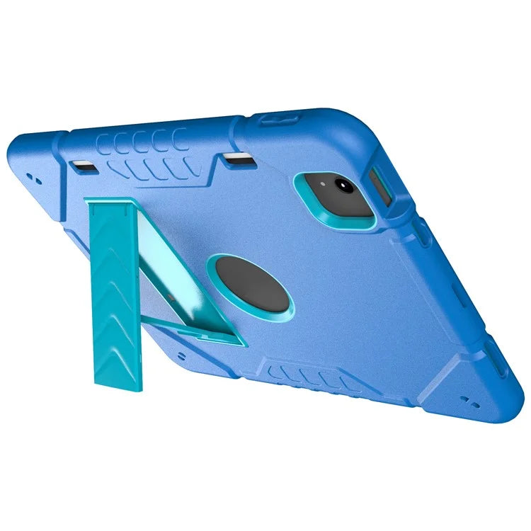 For iPad Air 11 (2024) M2 Case Rugged Kickstand PC+TPU Tablet Cover with Pen Slot