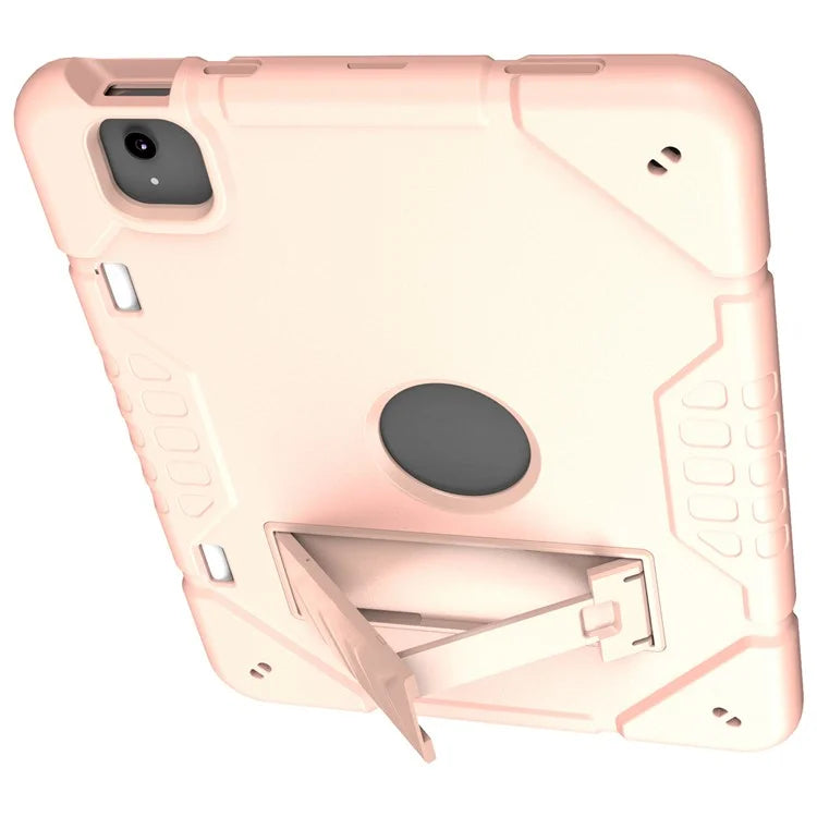 For iPad Air 11 (2024) M2 Case Rugged Kickstand PC+TPU Tablet Cover with Pen Slot