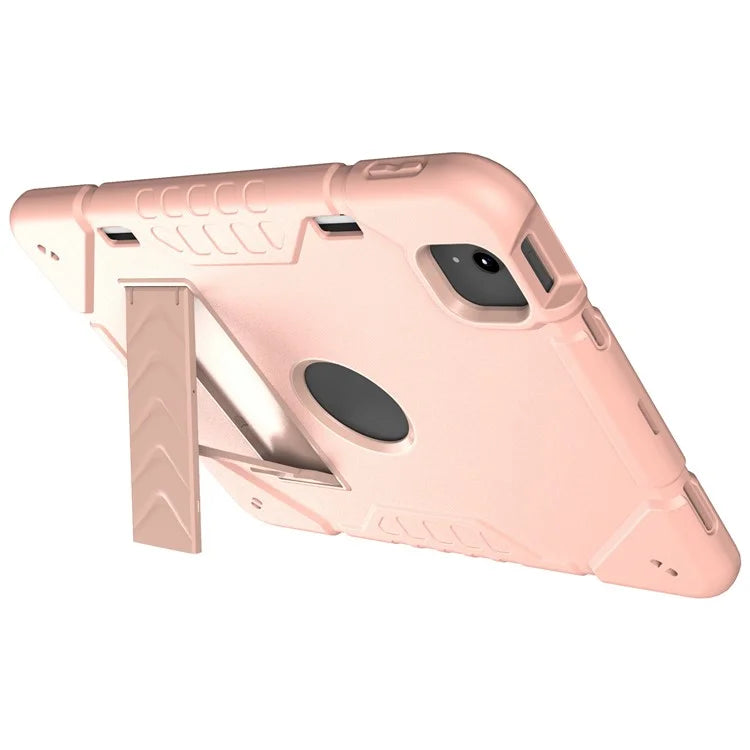 For iPad Air 11 (2024) M2 Case Rugged Kickstand PC+TPU Tablet Cover with Pen Slot