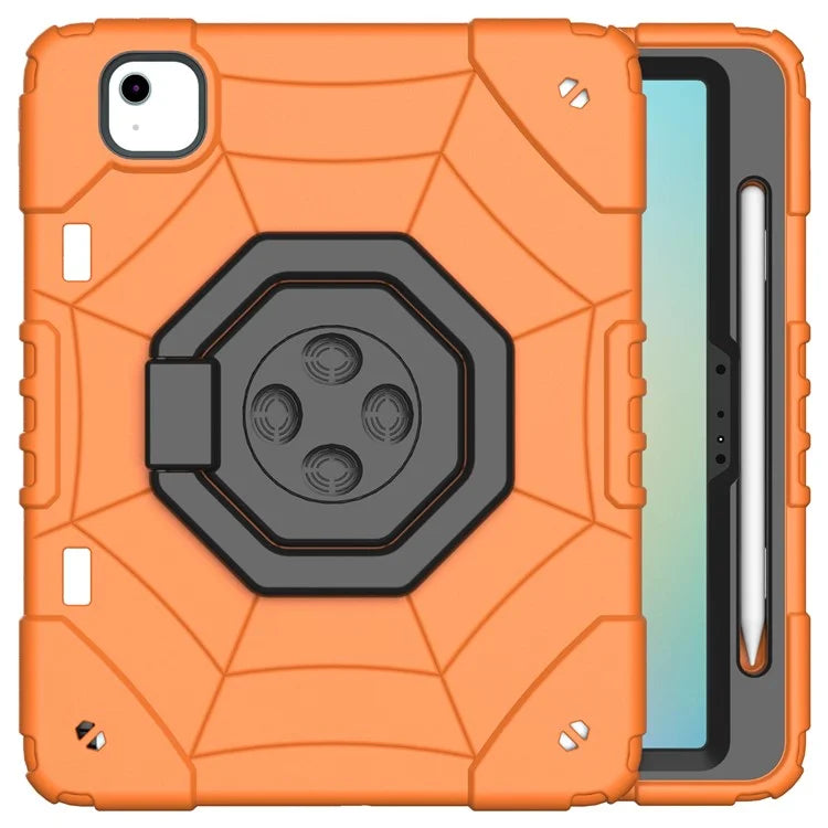 For iPad Air 11 (2024) M2 Case TPU+PC Fidget Tablet Cover with Handle Kickstand and Pencil Holder