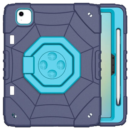 For iPad Air 11 (2024) M2 Case TPU+PC Fidget Tablet Cover with Handle Kickstand and Pencil Holder