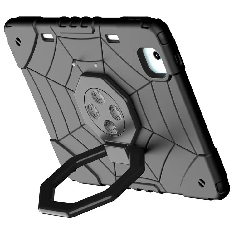 For iPad Air 11 (2024) M2 Case TPU+PC Fidget Tablet Cover with Handle Kickstand and Pencil Holder