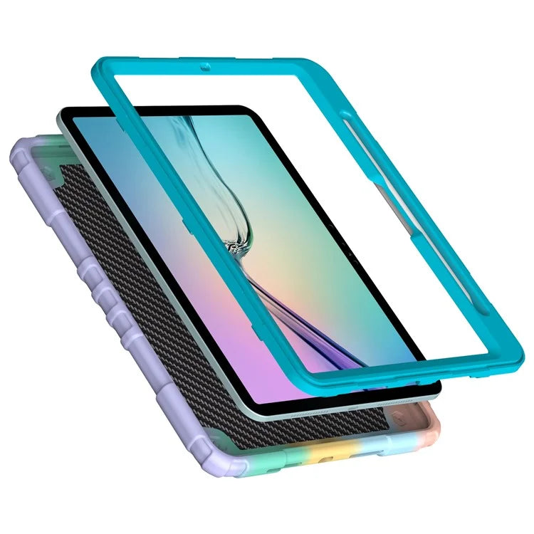For iPad Air 11 (2024) M2 Case TPU+PC Fidget Tablet Cover with Handle Kickstand and Pencil Holder