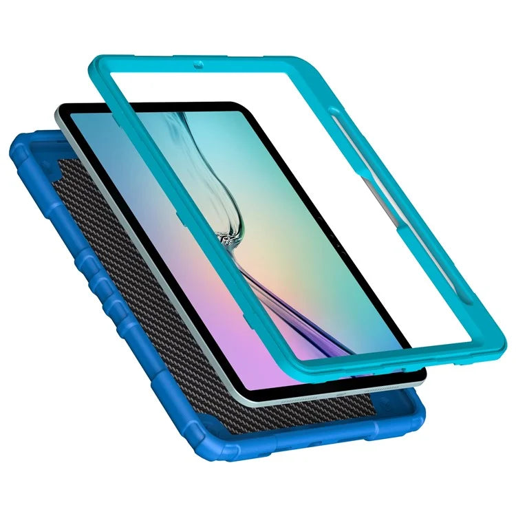 For iPad Air 11 (2024) M2 Case TPU+PC Fidget Tablet Cover with Handle Kickstand and Pencil Holder