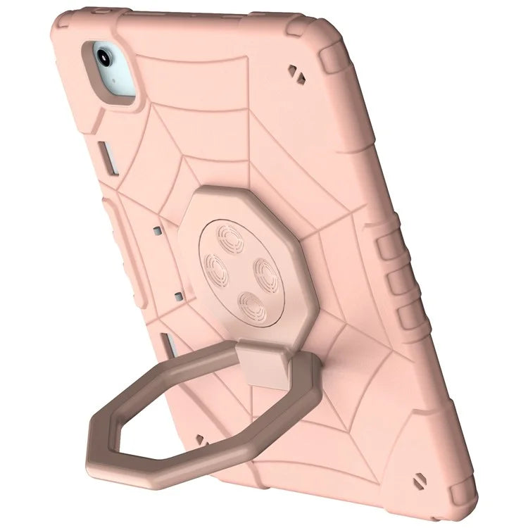 For iPad Air 11 (2024) M2 Case TPU+PC Fidget Tablet Cover with Handle Kickstand and Pencil Holder