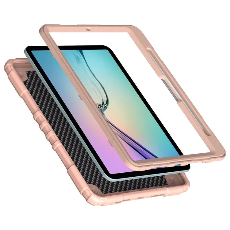 For iPad Air 11 (2024) M2 Case TPU+PC Fidget Tablet Cover with Handle Kickstand and Pencil Holder