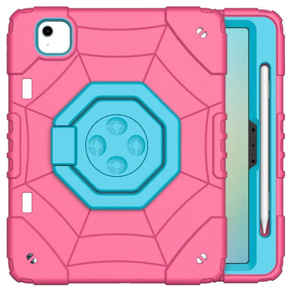 For iPad Air 11 (2024) M2 Case TPU+PC Fidget Tablet Cover with Handle Kickstand and Pencil Holder