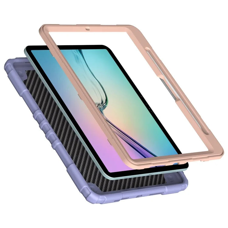 For iPad Air 11 (2024) M2 Case TPU+PC Fidget Tablet Cover with Handle Kickstand and Pencil Holder