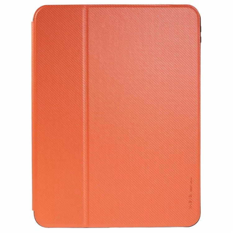 X-LEVEL For iPad Air 13 (2024) Case Carbon Fiber Texture Leather Tablet Cover with Stand Pen Holder