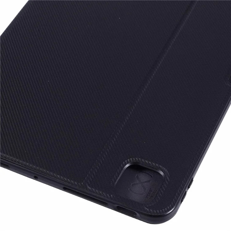 X-LEVEL For iPad Air 13 (2024) Case Carbon Fiber Texture Leather Tablet Cover with Stand Pen Holder