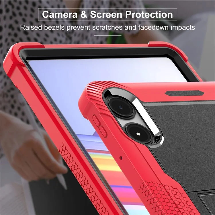 For Xiaomi Poco Pad / Redmi Pad Pro / Pad Pro 5G Case Silicone+PC Tablet Protective Cover with Kickstand