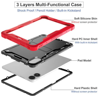 For Xiaomi Poco Pad / Redmi Pad Pro / Pad Pro 5G Case Silicone+PC Tablet Protective Cover with Kickstand