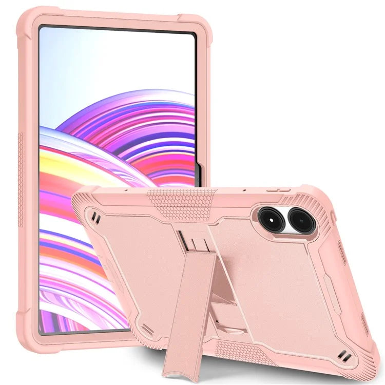 For Xiaomi Poco Pad / Redmi Pad Pro / Pad Pro 5G Case Silicone+PC Tablet Protective Cover with Kickstand