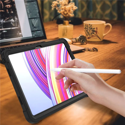 For Xiaomi Poco Pad / Redmi Pad Pro / Pad Pro 5G Case Silicone+PC Tablet Protective Cover with Kickstand