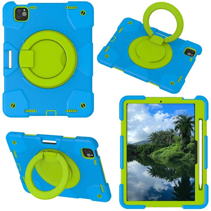For iPad Pro 11 (2024) Case PC+Silicone Protective Tablet Cover with Shoulder Strap