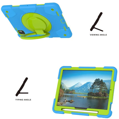 For iPad Pro 11 (2024) Case PC+Silicone Protective Tablet Cover with Shoulder Strap