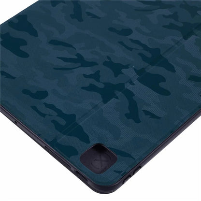 X-LEVEL For iPad Pro 13 (2024) Case Camouflage Pattern PU Leather Tablet Cover with Auto Wake / Sleep