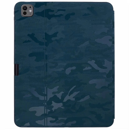 X-LEVEL For iPad Pro 13 (2024) Case Camouflage Pattern PU Leather Tablet Cover with Auto Wake / Sleep