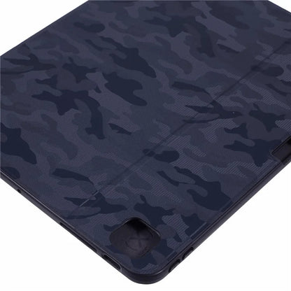 X-LEVEL For iPad Pro 13 (2024) Case Camouflage Pattern PU Leather Tablet Cover with Auto Wake / Sleep