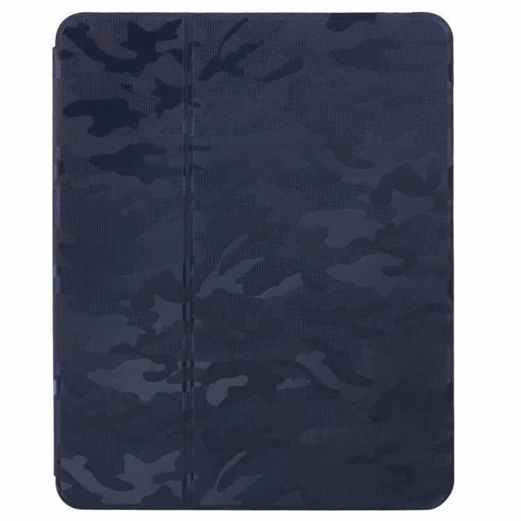 X-LEVEL For iPad Pro 13 (2024) Case Camouflage Pattern PU Leather Tablet Cover with Auto Wake / Sleep