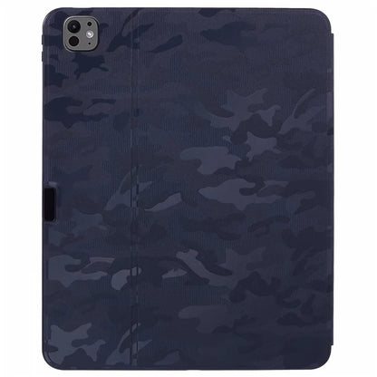 X-LEVEL For iPad Pro 13 (2024) Case Camouflage Pattern PU Leather Tablet Cover with Auto Wake / Sleep