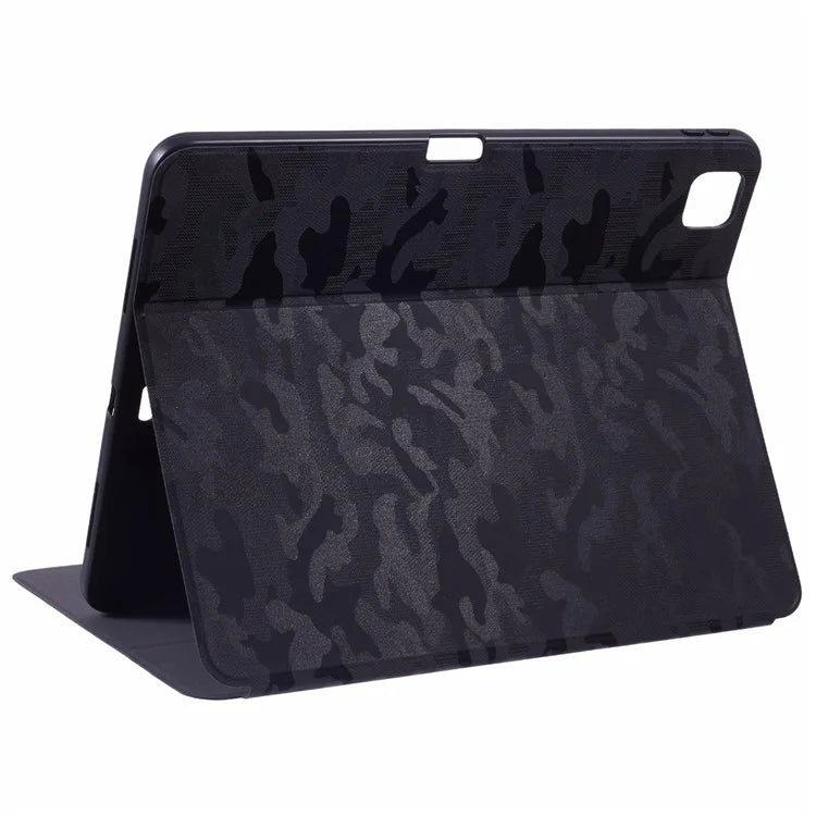 X-LEVEL For iPad Pro 13 (2024) Case Camouflage Pattern PU Leather Tablet Cover with Auto Wake / Sleep