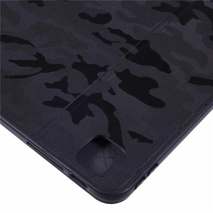 X-LEVEL For iPad Pro 13 (2024) Case Camouflage Pattern PU Leather Tablet Cover with Auto Wake / Sleep