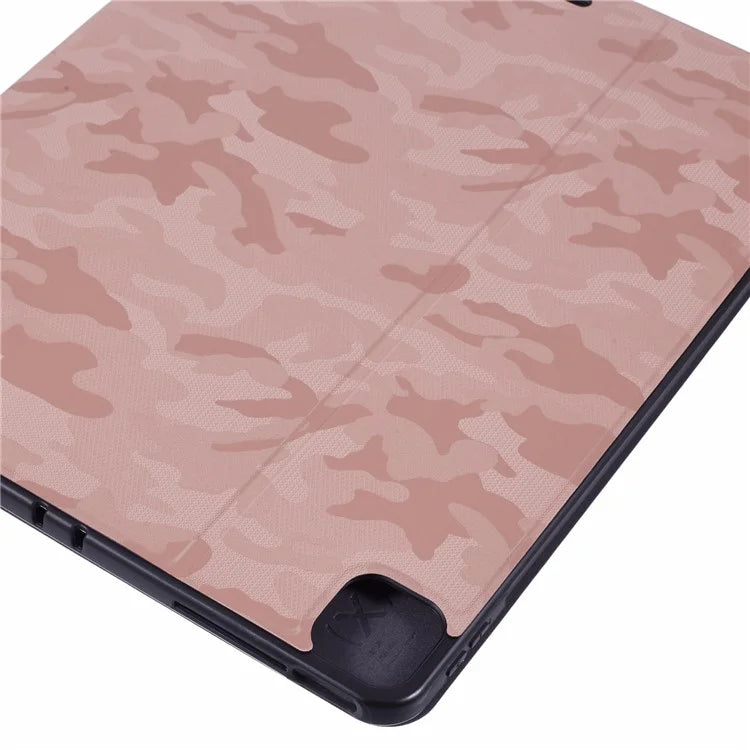 X-LEVEL For iPad Air 13 (2024) Case Camouflage Pattern Leather Smart Tablet Cover with Pencil Holder