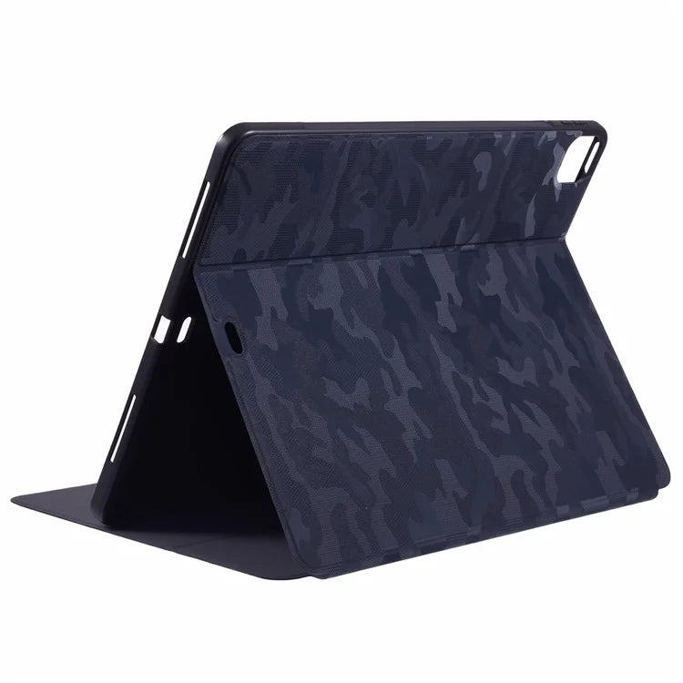 X-LEVEL For iPad Air 13 (2024) Case Camouflage Pattern Leather Smart Tablet Cover with Pencil Holder