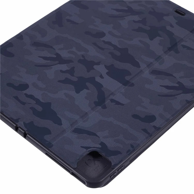 X-LEVEL For iPad Air 13 (2024) Case Camouflage Pattern Leather Smart Tablet Cover with Pencil Holder