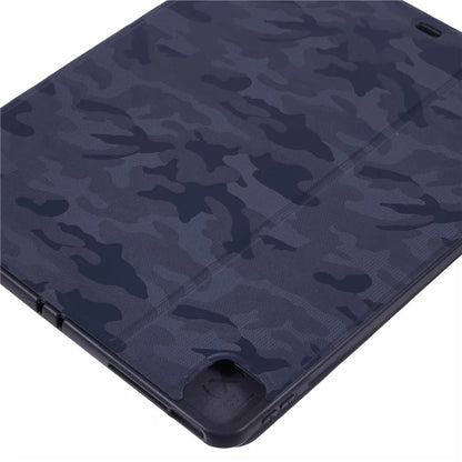 X-LEVEL For iPad Air 13 (2024) Case Camouflage Pattern Leather Smart Tablet Cover with Pencil Holder
