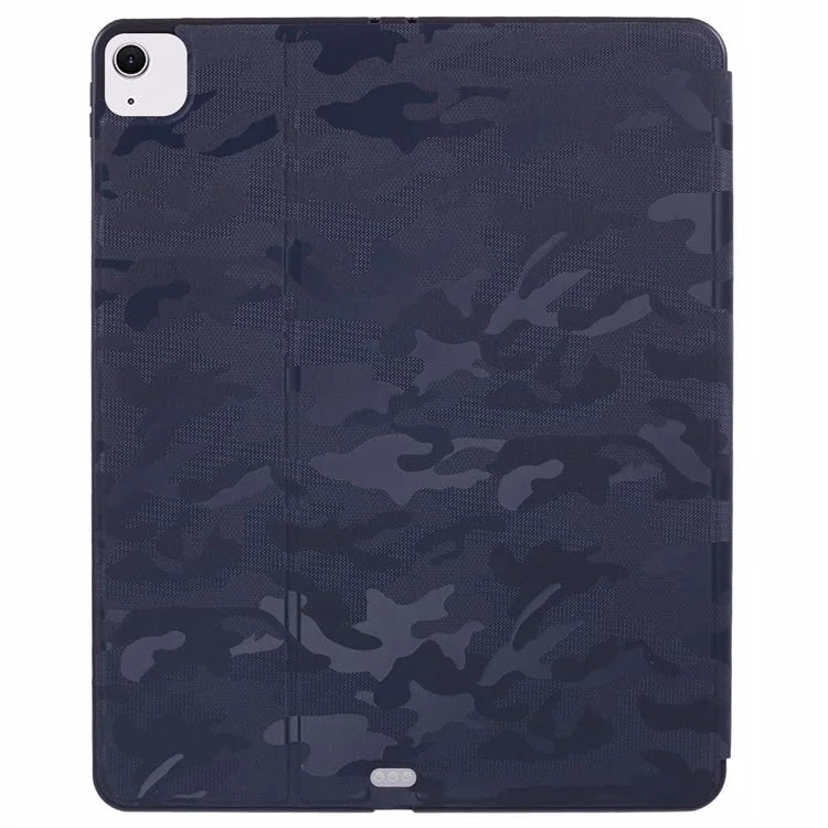 X-LEVEL For iPad Air 13 (2024) Case Camouflage Pattern Leather Smart Tablet Cover with Pencil Holder