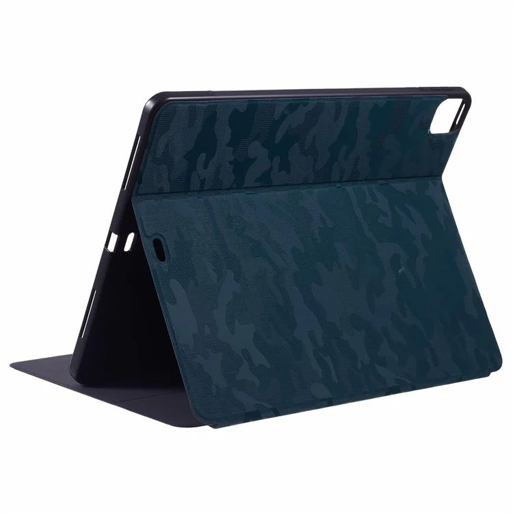 X-LEVEL For iPad Air 13 (2024) Case Camouflage Pattern Leather Smart Tablet Cover with Pencil Holder
