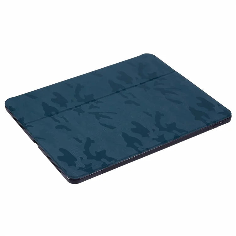 X-LEVEL For iPad Air 13 (2024) Case Camouflage Pattern Leather Smart Tablet Cover with Pencil Holder