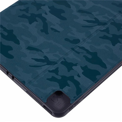 X-LEVEL For iPad Air 13 (2024) Case Camouflage Pattern Leather Smart Tablet Cover with Pencil Holder
