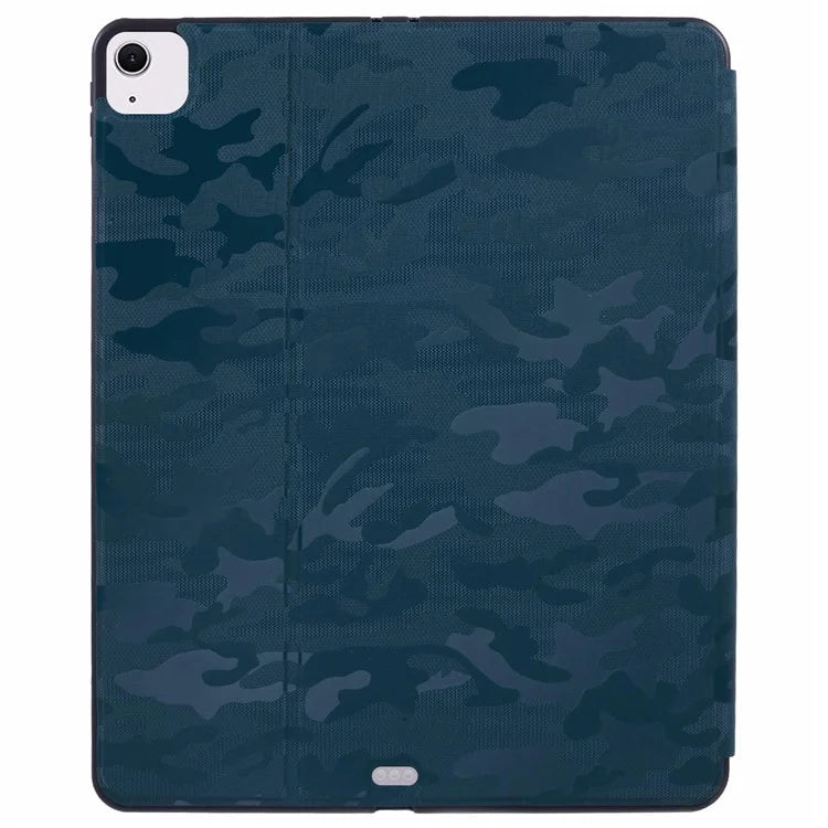X-LEVEL For iPad Air 13 (2024) Case Camouflage Pattern Leather Smart Tablet Cover with Pencil Holder