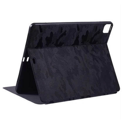 X-LEVEL For iPad Air 13 (2024) Case Camouflage Pattern Leather Smart Tablet Cover with Pencil Holder