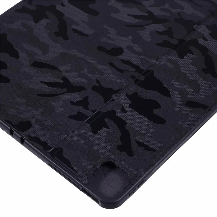 X-LEVEL For iPad Air 13 (2024) Case Camouflage Pattern Leather Smart Tablet Cover with Pencil Holder