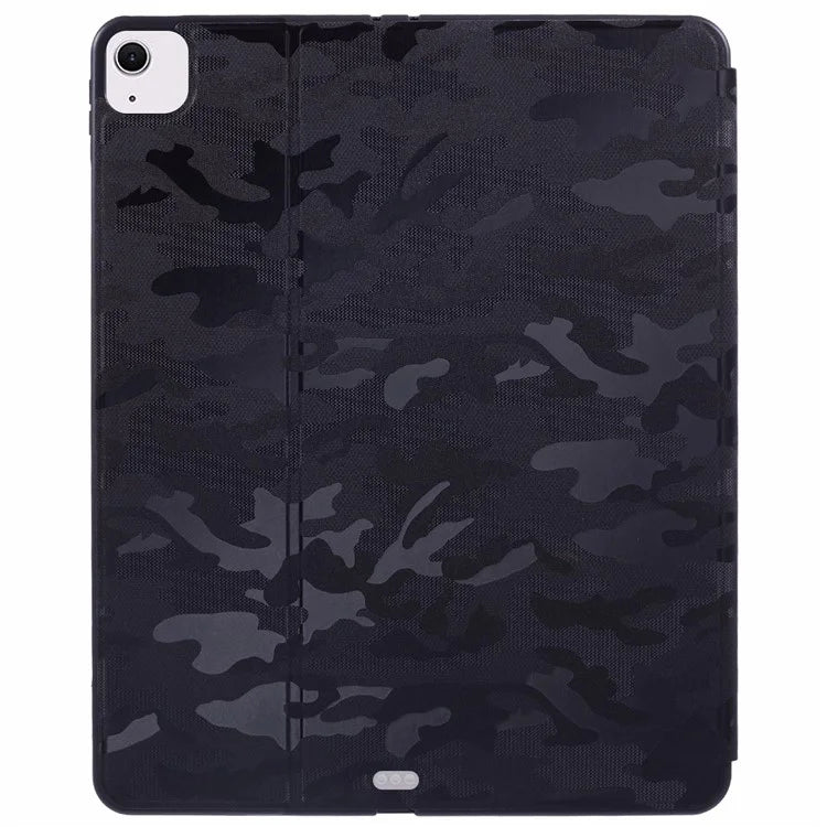 X-LEVEL For iPad Air 13 (2024) Case Camouflage Pattern Leather Smart Tablet Cover with Pencil Holder