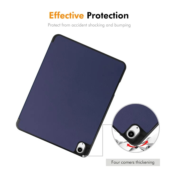ENKAY HAT PRINCE For iPad Air 13 (2024) Tri-Fold Stand Tablet Case PU Leather+TPU Smart Cover with Pencil Holder